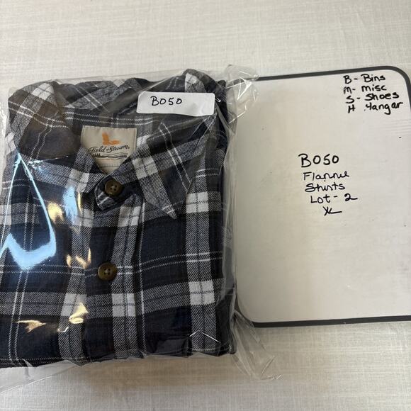 Field & Stream Plaid Men's XL Flannel Shirt Lot 2 Button Front Outdoors - Picture 13 of 13